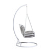 Virasat Single Seater Hanging Swing With Stand For Balcony, Garden (White)-VIRASAT FURNITURE & FURNISHING
