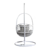 Virasat Single Seater Hanging Swing With Stand For Balcony, Garden (White)-VIRASAT FURNITURE & FURNISHING