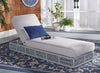 Virasat Outdoor Swimming Poolside Lounger (Grey) Braided & Rope-VIRASAT FURNITURE & FURNISHING