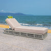 Virasat Outdoor Swimming Poolside Lounger (Grey) Braided & Rope-VIRASAT FURNITURE & FURNISHING