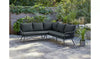 Virasat Outdoor Sofa Set 5 Seater, 2 ottoman and 1 Center Table Set (Black) Braided & Rope-VIRASAT FURNITURE & FURNISHING