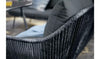 Virasat Outdoor Sofa Set 5 Seater, 2 ottoman and 1 Center Table Set (Black) Braided & Rope-VIRASAT FURNITURE & FURNISHING