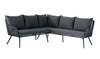 VIRASAT FURNITURE OUTDOOR ROPE SOFA SET 6-SEATER WITH 2 OTTOMANS & CENTER TABLE (TAN)