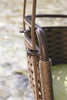 VIRASAT FURNITURE GRECO SINGLE SEATER HANGING SWING WITHOUT STAND FOR BALCONY & GARDEN SWING (BROWN) BRAIDED & ROPE