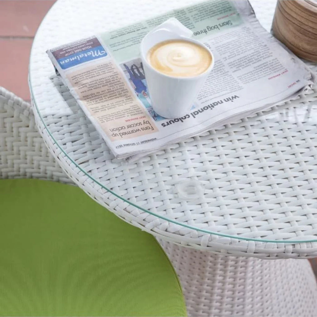 VIRASAT FURNITURE Outdoor Rattan Wicker 3-Piece Conversation Set