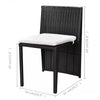 Virasat Outdoor Patio Seating Set 2 Chairs and 1 Table Set (Black)-VIRASAT FURNITURE & FURNISHING