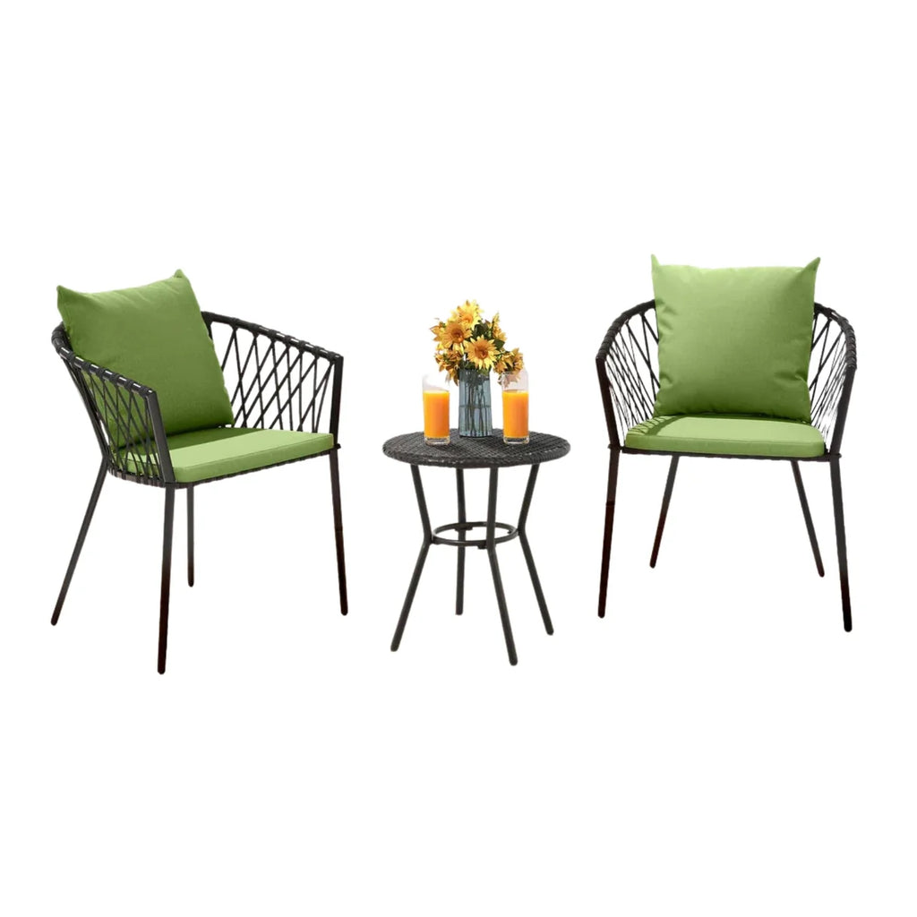 VIRASAT FURNITURE Outdoor Rope 3-Piece Patio Set