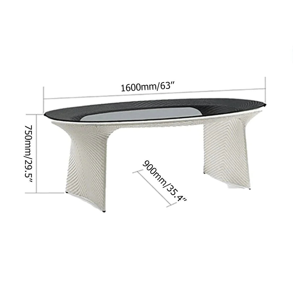 Virasat Outdoor Patio Seating Set 4 Chairs and 1 Table Set (Tan + White)-VIRASAT FURNITURE & FURNISHING