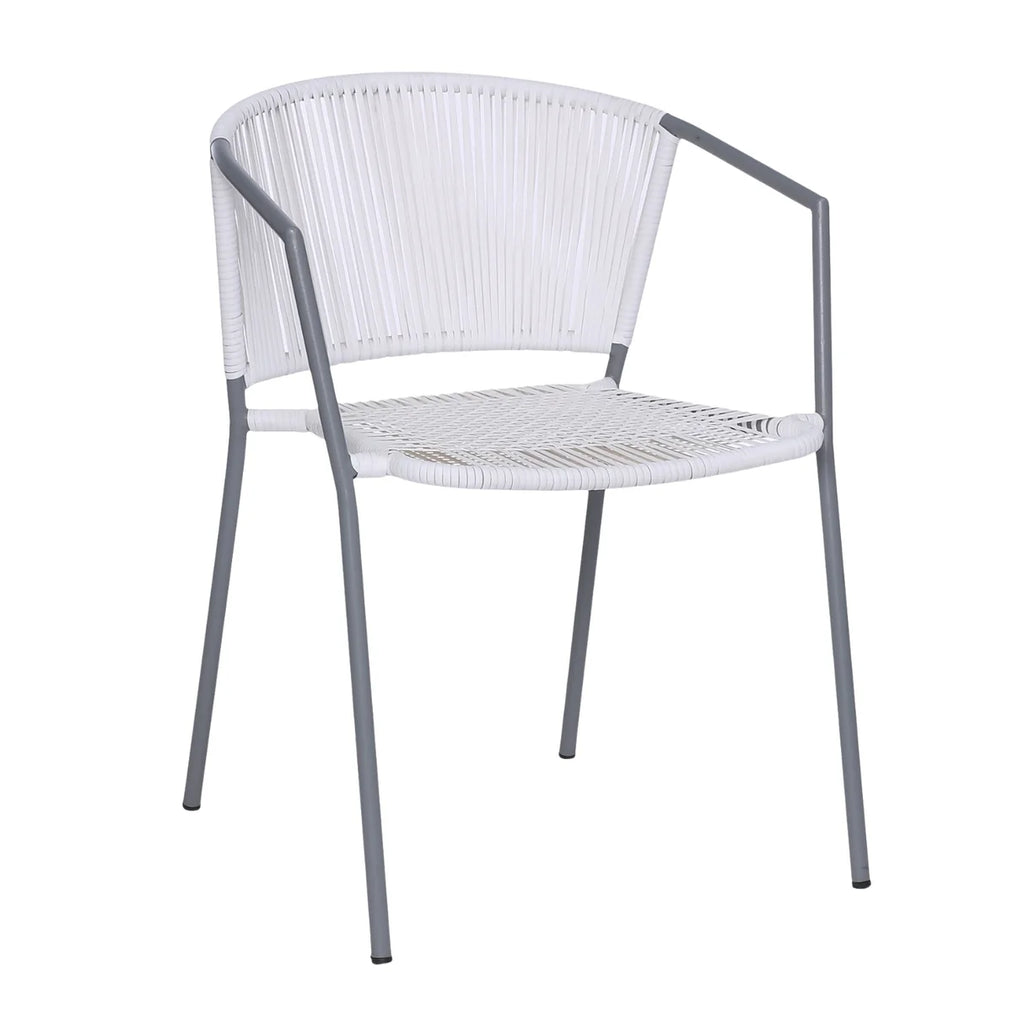 VIRASAT FURNITURE 3-Piece Outdoor White Wicker Patio Set