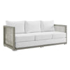 VIRASAT FURNITURE OUTDOOR WICKER WOVEN 6 PIECES SECTIONAL PATIO FURNITURE SET (GREY)