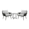 VIRASAT FURNITURE 3-Piece Rope Patio Set – Perfect for Outdoor Entertaining