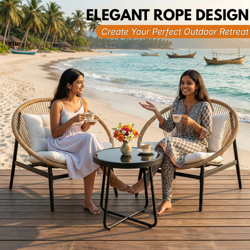 VIRASAT FURNITURE 3-Piece Outdoor Patio Bistro Set
