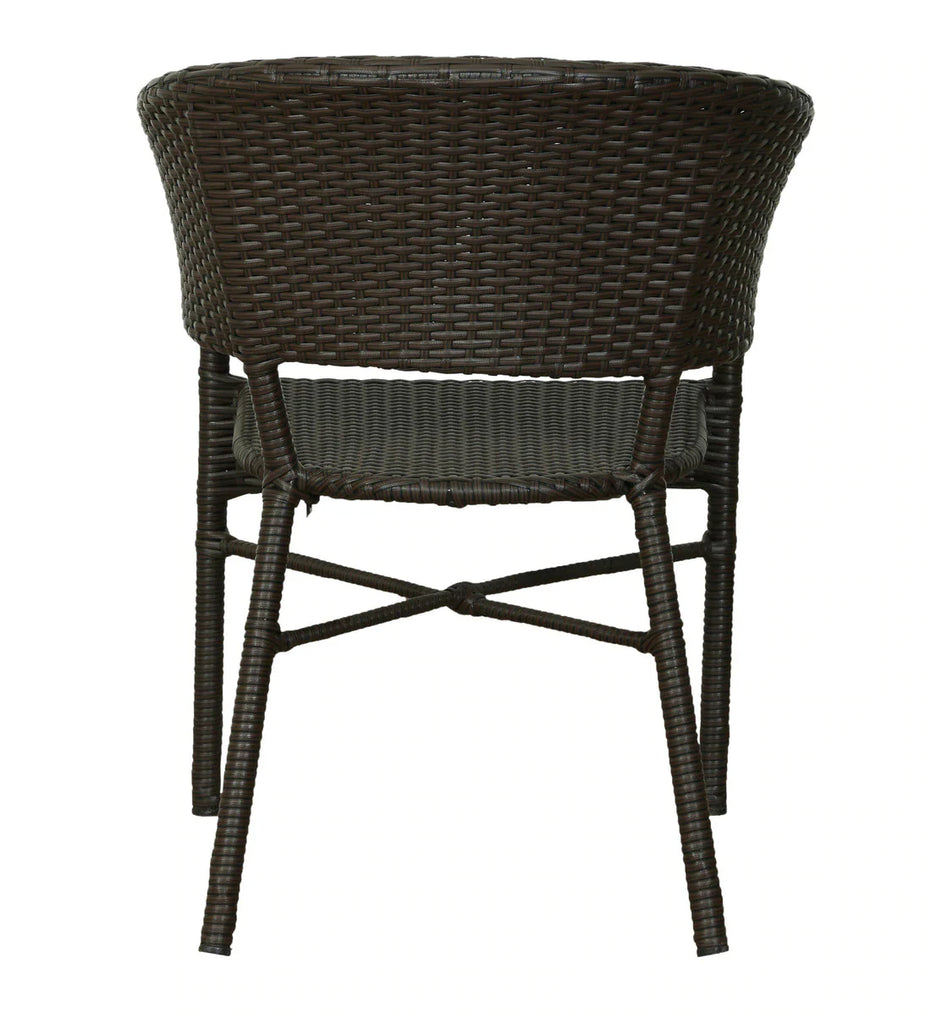 Virasat Outdoor Patio Seating Set 2 Chairs and 1 Table Set (Brown)-VIRASAT FURNITURE & FURNISHING
