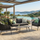 Virasat Outdoor Garden Balcony Sofa Set 2 Seater, 2 Single Seater 1 Center Table Set, Braid & Rope (Dark Grey)