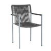 VIRASAT FURNITURE Outdoor Rope 3-Piece Patio Set (Grey)