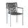 VIRASAT FURNITURE Outdoor Rope 3-Piece Patio Set (Grey)