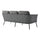 VIRASAT FURNITURE 4 PIECE OUTDOOR ROPE SOFA SET WITH WOODEN TOP TABLE (GREY)