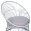 VIRASAT FURNITURE Outdoor Wicker Patio Set with Glass Top Table