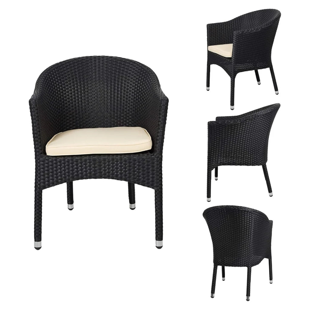 VIRASAT FURNITURE 3-Piece Outdoor Rattan Wicker Patio Set