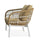 VIRASAT FURNITURE Outdoor Rope 3-Piece Patio Set (Beige & Dark Cream)