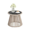 VIRASAT FURNITURE Outdoor Rope 3-Piece Patio Set (Beige & Off-White)