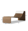 Virasat Outdoor Swimming Poolside Lounger Light Brown-VIRASAT FURNITURE & FURNISHING