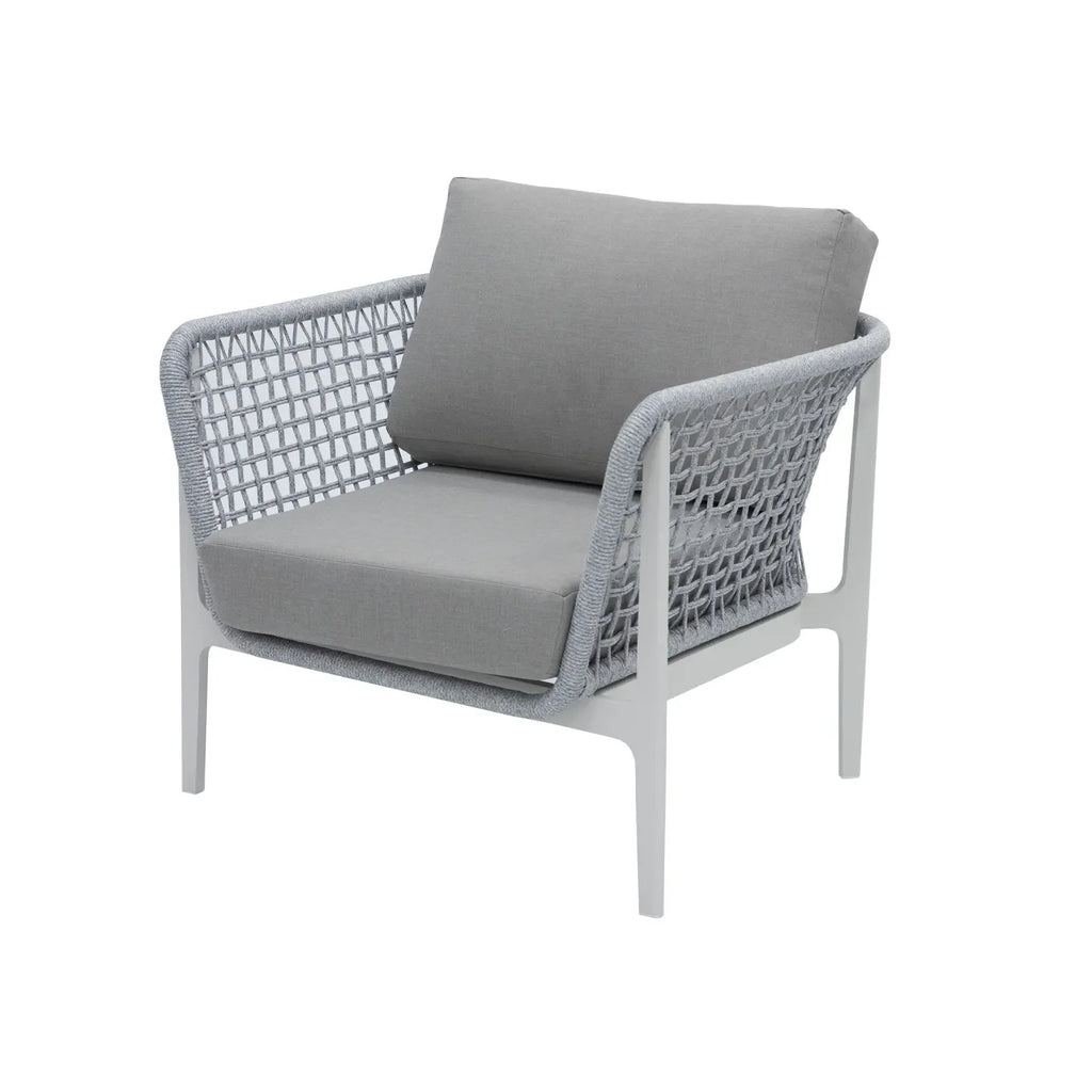 Virasat Outdoor Garden Balcony Sofa Set 5 Seater, 1 Single Seater and 1 Center Table Set, Braid & Rope(Grey)-VIRASAT FURNITURE & FURNISHING
