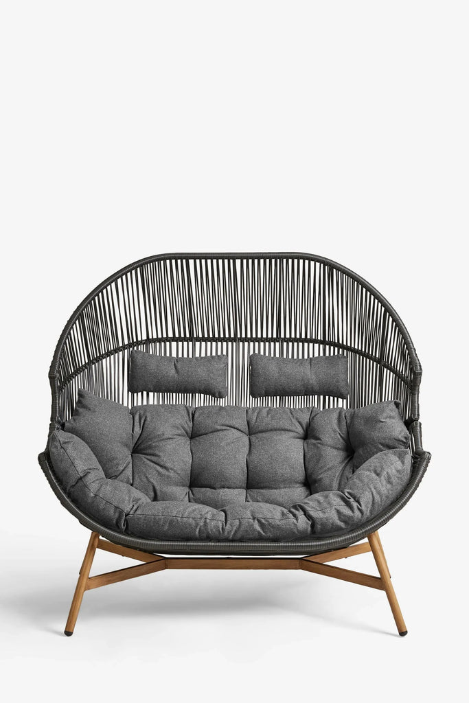 Virasat Double Seater Swing Basket For Balcony & Garden-VIRASAT FURNITURE & FURNISHING