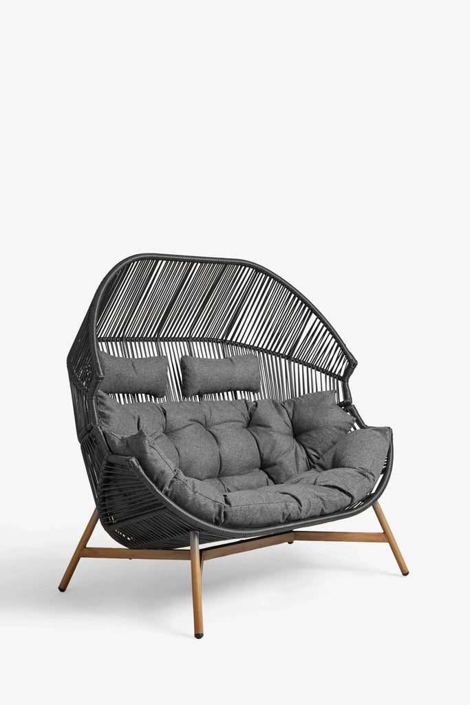 Virasat Double Seater Swing Basket For Balcony & Garden-VIRASAT FURNITURE & FURNISHING