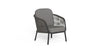 Virasat Outdoor Sofa Set 2 Seater, 2 Single Seater and 1 Center Table Set (Black + Grey) Braided & Rope-VIRASAT FURNITURE & FURNISHING