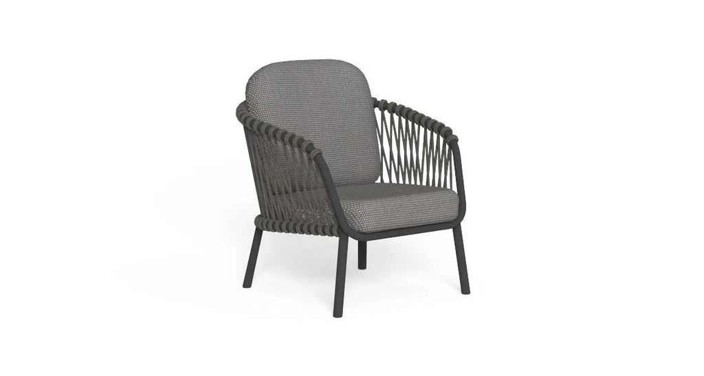 Virasat Outdoor Sofa Set 2 Seater, 2 Single Seater and 1 Center Table Set (Black + Grey) Braided & Rope-VIRASAT FURNITURE & FURNISHING