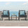 VIRASAT FURNITURE BABUN OUTDOOR PATIO SEATING SET 2 CHAIRS AND 1 TABLE SET (GREY)