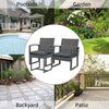 Virasat Outdoor Patio Seating Set 2 Chairs 1 Table Grey-VIRASAT FURNITURE & FURNISHING