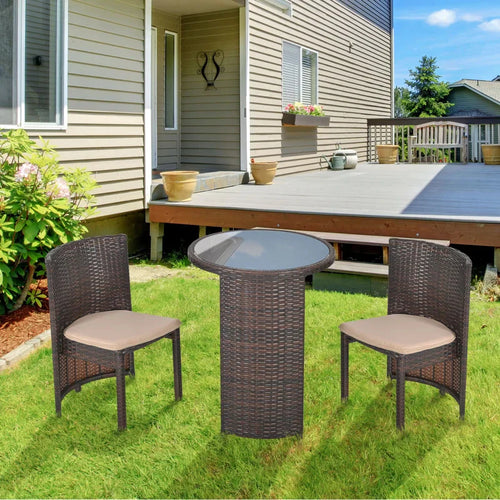 Virasat Outdoor Patio Seating Set 2 Chairs and Table-VIRASAT FURNITURE & FURNISHING
