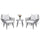 Virasat Outdoor Patio Seating Set 2 Chairs and 1 Table Set (Grey) Braided & Rope-VIRASAT FURNITURE & FURNISHING