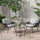Virasat Outdoor Patio Seating Set 2 Chairs and 1 Table Set (Black) Braided & Rope-VIRASAT FURNITURE & FURNISHING