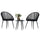 Virasat Outdoor Patio Seating Set 2 Chairs and 1 Table Set (Black)-VIRASAT FURNITURE & FURNISHING