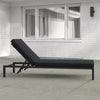 Virasat Outdoor Swimming Poolside Lounger Black-VIRASAT FURNITURE & FURNISHING