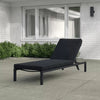 Virasat Outdoor Swimming Poolside Lounger Black-VIRASAT FURNITURE & FURNISHING
