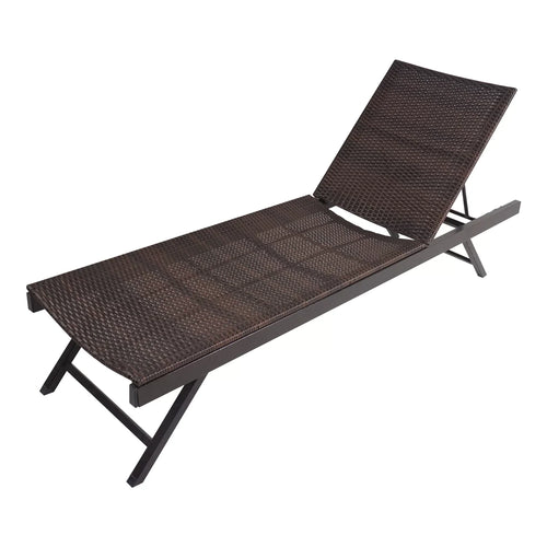 Virasat Outdoor Swimming Poolside Lounger Brown-VIRASAT FURNITURE & FURNISHING