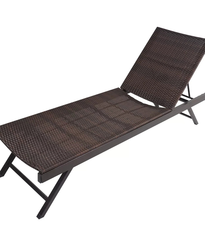 Virasat Outdoor Swimming Poolside Lounger Brown-VIRASAT FURNITURE & FURNISHING