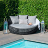 Virasat Outdoor Poolside Sunbed With Cushion Daybed (Grey)-VIRASAT FURNITURE & FURNISHING