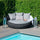 Virasat Outdoor Poolside Sunbed With Cushion Daybed (Grey)-VIRASAT FURNITURE & FURNISHING