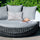 Virasat Outdoor Poolside Sunbed With Cushion Daybed (Grey)-VIRASAT FURNITURE & FURNISHING