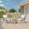 Virasat Outdoor Patio Seating Set 2 Chairs and 1 Table Set Cream-VIRASAT FURNITURE & FURNISHING