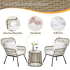 Virasat Outdoor Patio Seating Set 2 Chairs and 1 Table Set Cream-VIRASAT FURNITURE & FURNISHING