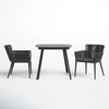 Virasat Outdoor Patio Seating Set 2 Chairs and 1 Table Set (Dark Brown) Braided & Rope-VIRASAT FURNITURE & FURNISHING