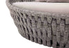 Virasat Outdoor Poolside Sunbed With Cushion Daybed (Dark Grey) Braided & Rope-VIRASAT FURNITURE & FURNISHING