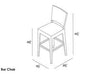 Virasat Outdoor Patio Bar Sets 6 Chairs and 1 Table (Black)-VIRASAT FURNITURE & FURNISHING