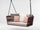 Virasat Double Seater Hanging Swing Without Stand For Balcony , Garden Swing (Red) Braided & Rope-VIRASAT FURNITURE & FURNISHING